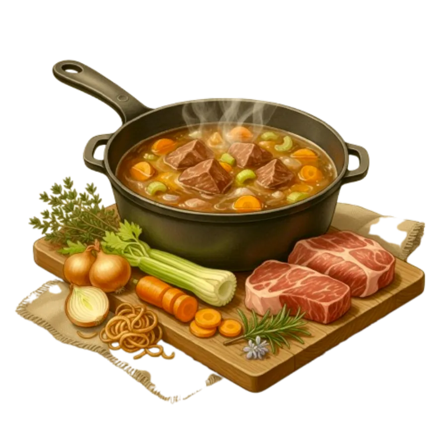 Ilustração: Caldo de Carne e ossos