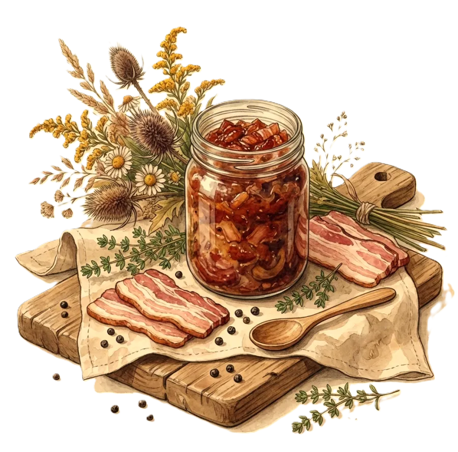 Ilustração: Geleia de Bacon