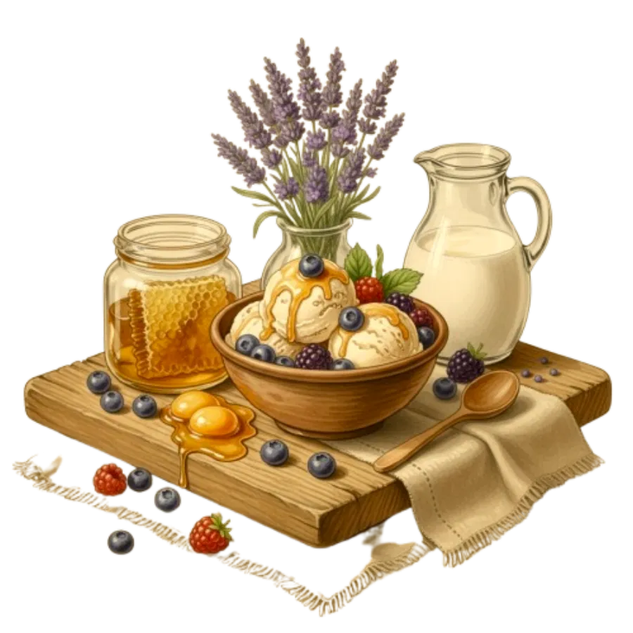 Ilustração: Sorvete cru
