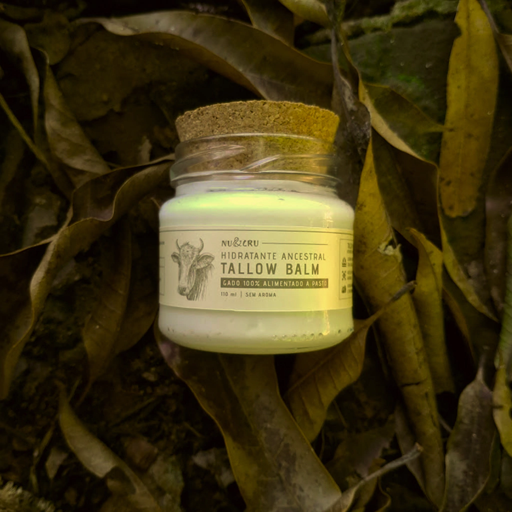 Pote de vidro de Tallow Balm Nu&Cru